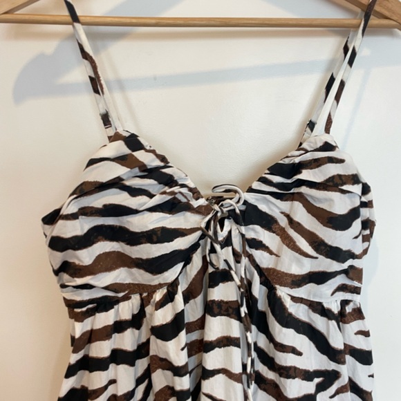 J Crew Zebra Print Strappy Dress - Picture 2 of 5
